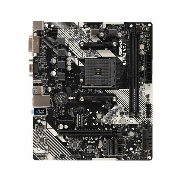 Motherboard ASRock B450M-HDV R4.0 AMD B450 AMD AM4