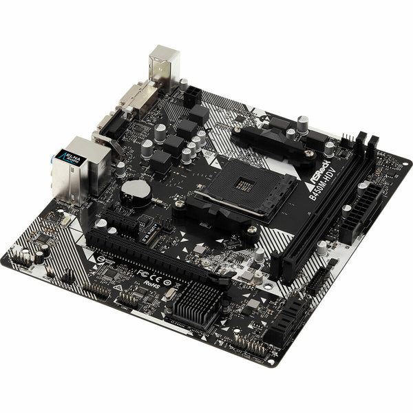 Motherboard ASRock B450M-HDV R4.0 AMD B450 AMD AM4