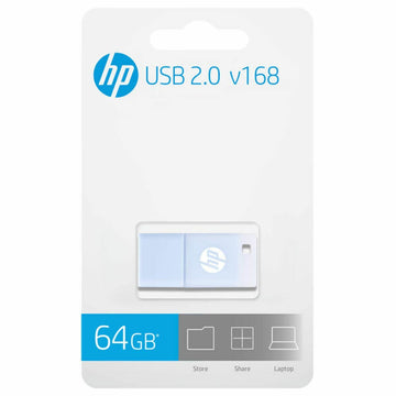 USB Pendrive HP HPFD168B-64 Blau 64 GB