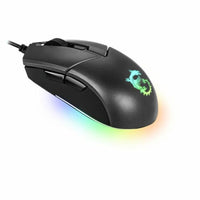 Gaming Maus MSI Clutch GM11 Schwarz RGB Mit Kabel Lichter