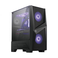 ATX Semi-Tower Gehäuse MSI MAG FORGE 100M Schwarz Durchsichtig