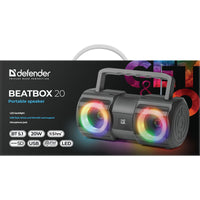 Tragbare Bluetooth-Lautsprecher Defender BEATBOX 20 Schwarz