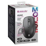 Gaming Maus Defender FEAM MM-296 RF SILENT Schwarz