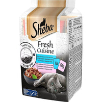 Katzenfutter Sheba                                 Lachsfarben Thunfisch 6 x 50 g