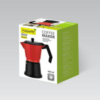 Italienische Kaffeemaschine Feel Maestro MR-1657-9 Schwarz Rot Aluminium 450 ml 9 Tassen