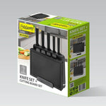 Küchenmesserset und Halterung Feel Maestro MR-1412-BLACK