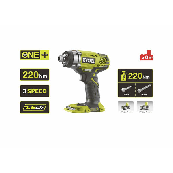Elektrischer Schraubendreher Ryobi RYAT18ID3 R18ID3-0 Auswirkungen