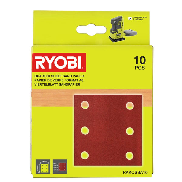 Schleifblätter Ryobi RAKQSSA10