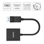 DisplayPort-zu-HDMI-Adapter Unitek Y-5118DA Schwarz