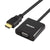 HDMI-zu-VGA-Adapter mit Audio Unitek Y-6333 Schwarz