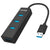 4-Port USB Hub Unitek Y-3089 Schwarz