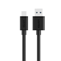 USB A zu USB-C-Kabel Unitek Y-C474BK+ Schwarz 1 m