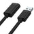 USB-Kabel Unitek Y-C417GBK Stecker/Steckdose Schwarz 3 m