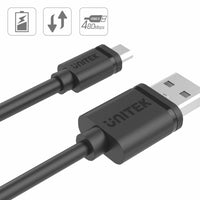 USB-Kabel auf micro-USB Unitek Y-C435GBK Schwarz 3 m