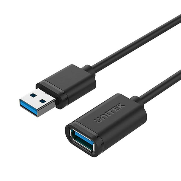 Verlängerungskabel mit USB Unitek Y-C458GBK Schwarz 1,5 m