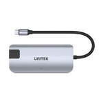 Hub USB Unitek uHUB P5+ Schwarz Grau