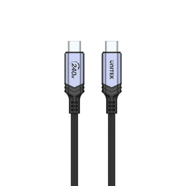 Kabel USB C Unitek C14110GY-2M Schwarz 2 m