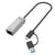 USB-C-zu-Ethernet-Adapter Unitek U1313C Grau 30 cm