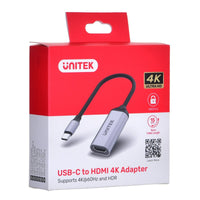 USB-C zu HDMI-Kabel Unitek V1420A Schwarz 15 cm