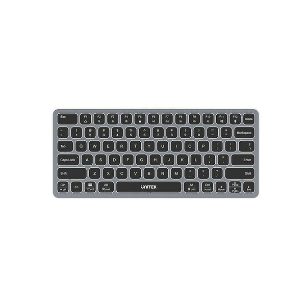 Bluetooth-Tastatur Unitek D1092A Qwerty US Schwarzweiß