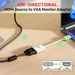 Adapter HDMI auf VGA Unitek Y-6333C01 Weiß