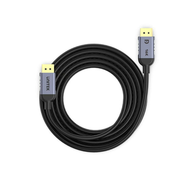 DisplayPort-Kabel Unitek C1628GY01-5M Schwarz Grau 5 m