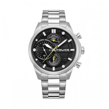 Herrenuhr Police PEWGK0039204 Schwarz Silberfarben