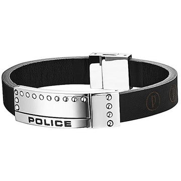 Herrenarmreif Police PJ.24643BLB.01-L Leder 18 cm