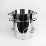 Dampfgarer mit Kasserolle Feel Maestro MR-1030 Metall Silikon Edelstahl Gehärtetes Glas Ø 26 cm 8 L 4,5 L