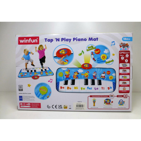Spielzeug-Klavier Winfun 90 x 0,5 x 38 cm Blau tiere (6 Stück)