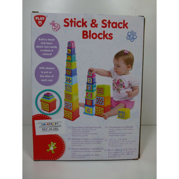 Stapelbare Bauklötze PlayGo 4 Stück 10,2 x 50,8 x 10,2 cm