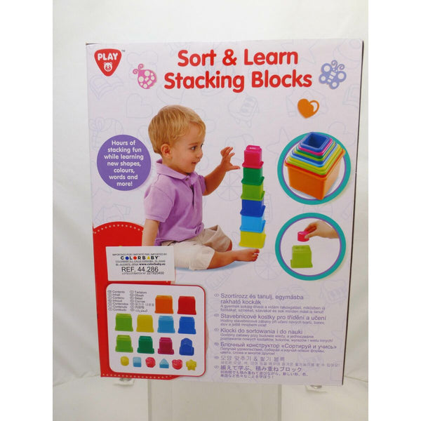 Stapelbare Bauklötze PlayGo 16 Stücke 4 Stück 10,5 x 9 x 10,5 cm