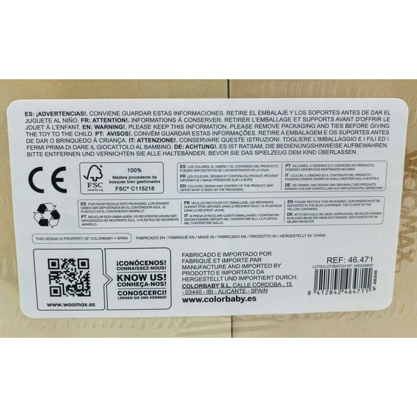 Kit aus Spielzeuglebensmittel Woomax 12 Stücke (4 Stück)