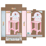 Hochstuhl Woomax 25 x 55 x 20 cm Puppen Weiß Rosa 2 Stück