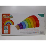 Kinder Puzzle aus Holz Woomax Regenbogen 8 Stücke 4 Stück