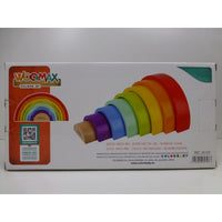 Kinder Puzzle aus Holz Woomax Regenbogen 8 Stücke 4 Stück