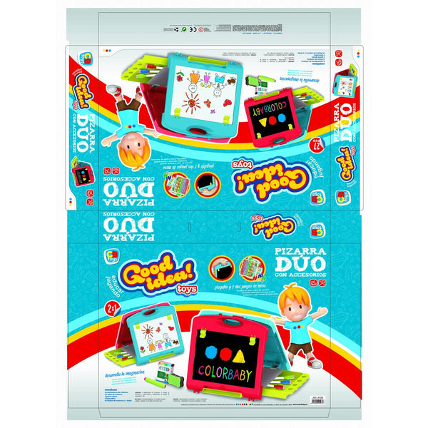 Doppelseitige Tafel Colorbaby 34 x 31 x 29 cm 2 Stück 34 x 31 x 29 cm