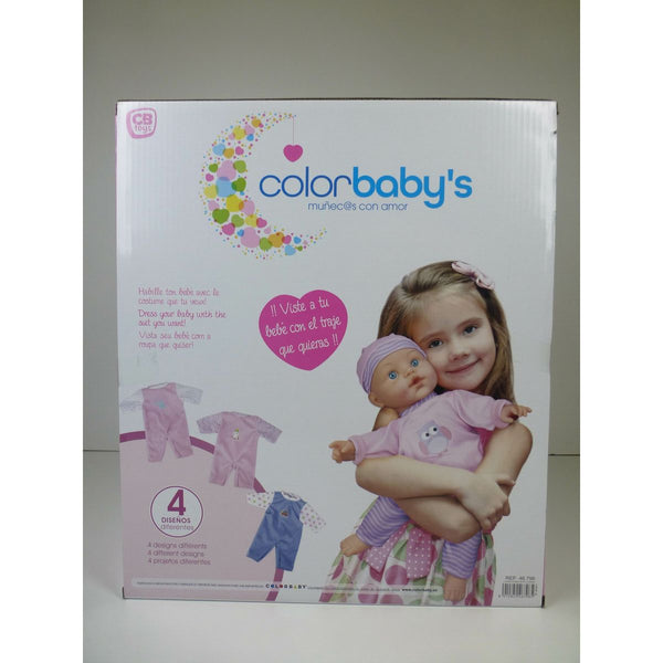Baby-Puppe Colorbaby 2 Stück 24 x 42 x 11 cm