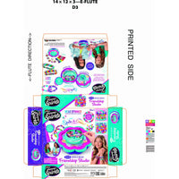 Kit zur Herstellung von Armbändern Cra-Z-Art Shimmer 'n' Sparkle Kunststoff 22,5 x 6,5 x 22,5 cm 2-in-1 (2 Stück)