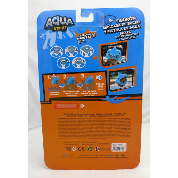 Set aus Wasserpistole und Tauchermaske Eolo Hai 18 x 15 x 8,5 cm (4 Stück)