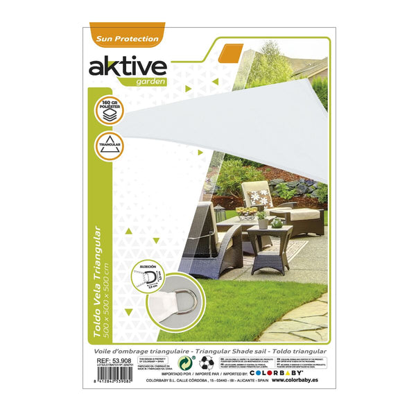 Sonnensegel Aktive Dreieckig 500 x 0,5 x 500 cm (4 Stück)