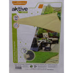 Sonnensegel Aktive Creme 500 x 0,3 x 500 cm Dreieckig (4 Stück)
