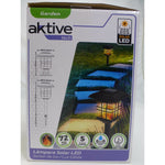 Solar-Gartenpfahl-Set Aktive Kunststoff 13,5 x 46 x 13,5 cm (4 Stück)