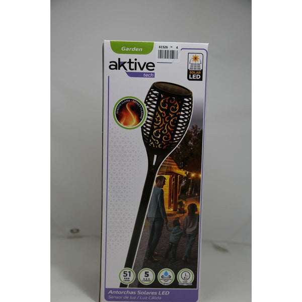 Solar-Gartenpfahl-Set Aktive 51 Kunststoff 11 x 77,5 x 11 cm (4 Stück)