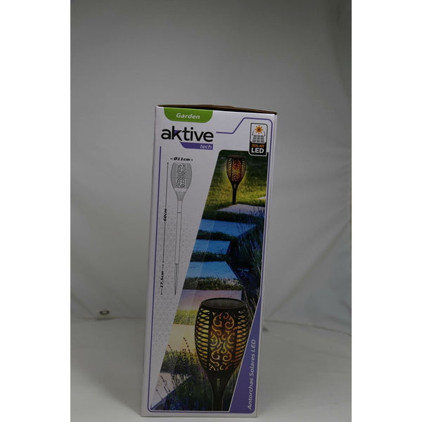 Solar-Gartenpfahl-Set Aktive 51 Kunststoff 11 x 77,5 x 11 cm (4 Stück)