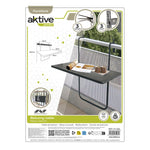 Table Klapptisch Aktive Zum Aufhängen auf dem Balkon Stahl 60 x 66,5 x 40 cm (4 Stück)