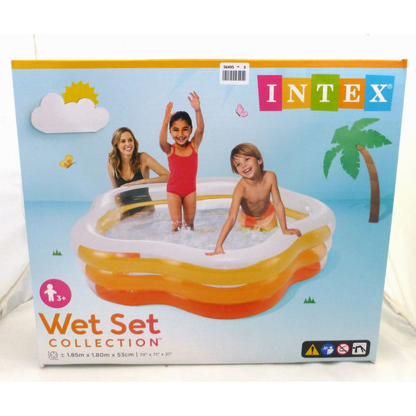 Aufblasbares Planschbecken für Kinder Intex 460 L 185 x 53 x 180 cm (3 Stück)