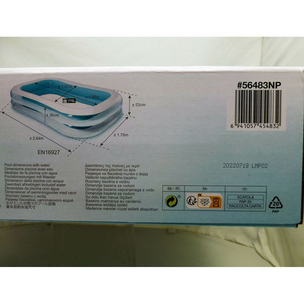 Aufblasbarer Pool Intex Weiß/Grün 770 L 262 x 56 x 175 cm (2 Stück)