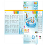 Aufblasbarer Pool Intex Sessel Blau Weiß 590 L 229 x 79 x 218 cm (2 Stück)