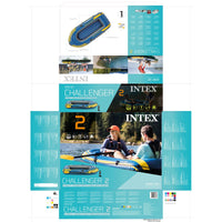 Aufblasbarer Boot Intex Challenger 2 2 Stück 236 x 41 x 114 cm